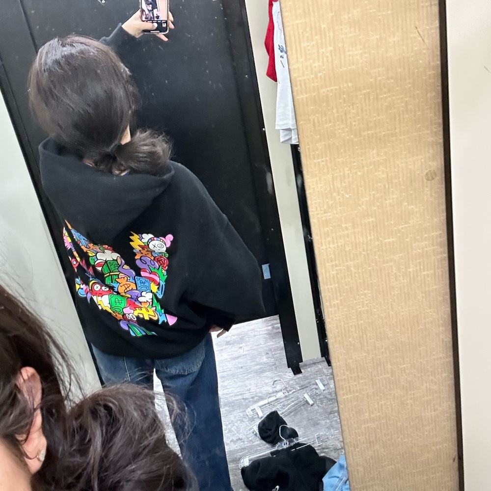 RARE YOUNG LA MEN’S BLACK MELTDOWN HOODIE SIZE M